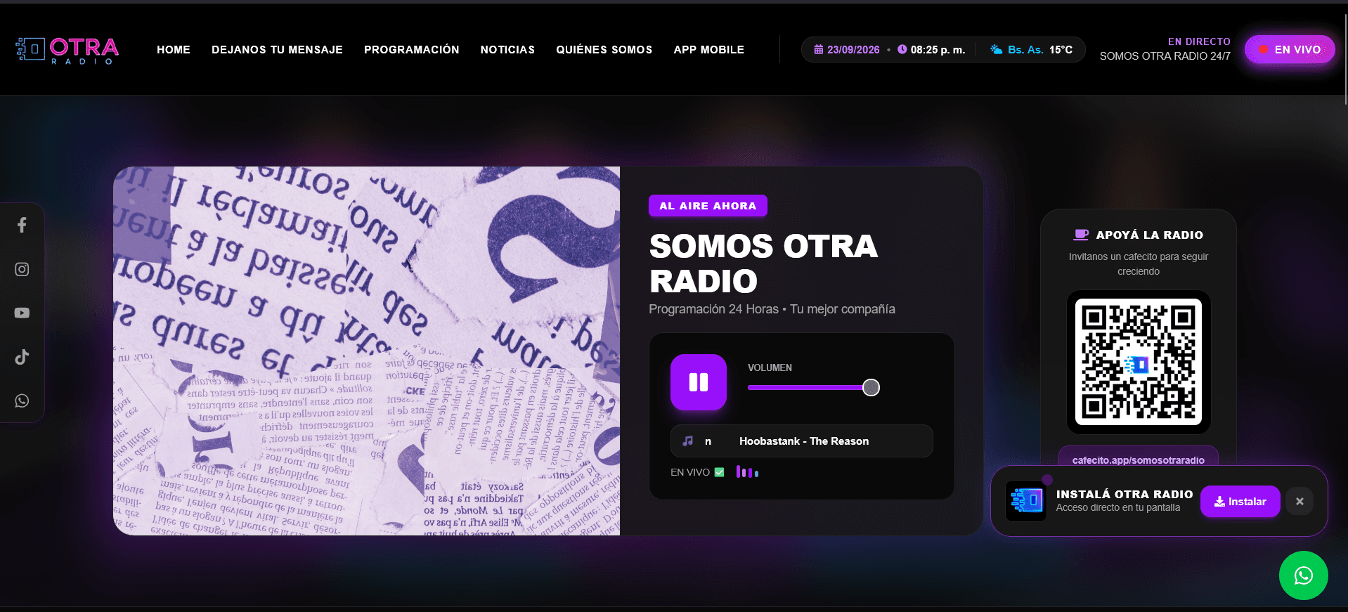 Somos Otra Radio - proyecto realizado